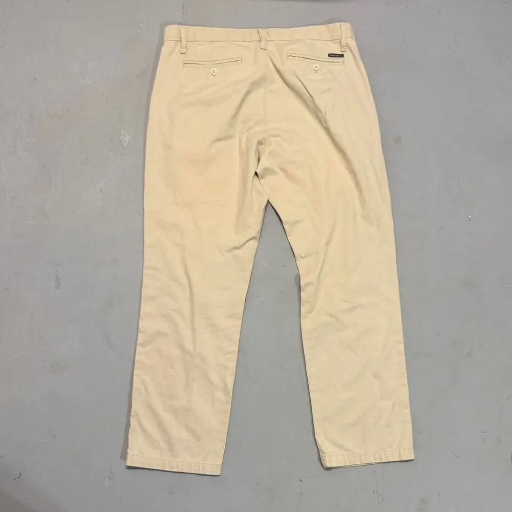 Eddie-bauer Men's Cream and Tan Trousers